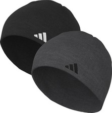 Adidas Men's Beanie 2-Pack   Standard One Size, Black/White/Grey Six Black