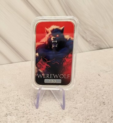 Scottsdale Mint Werwolf Monsterbarren | 1 oz .999 Silber | coloriert |