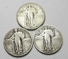 1928 P ,1928-D AND 1930-S STANDING LIBERTY QUARTER,NICE SET OF COINS!!!!