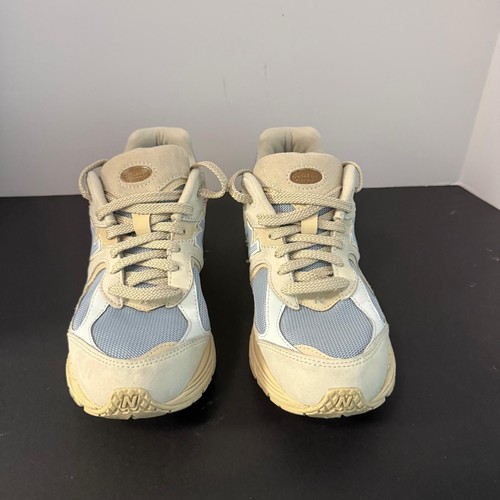 New Balance Mens 2002R 'Sandstone Timberwolf' Light Blue/Cream Sneakers Size 7.5