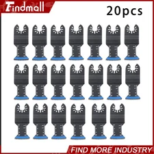 Findmall 20 PCS Japanese Tooth Blades Curved Edge Oscillating Tool Blades