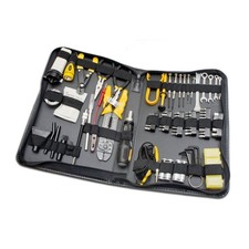 SY-ACC65053 100 Piece Computer Technician Tool Kit for Repairing, Wiring, Cle...