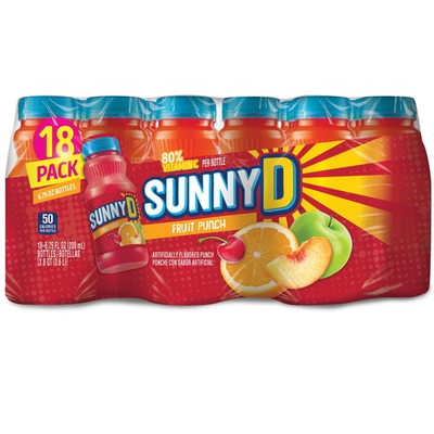 #ad #ad SUNNYD Fruit Punch Juice Drink 6.75oz 18 Pack Kids Bottles READY TO SHIP $22.98