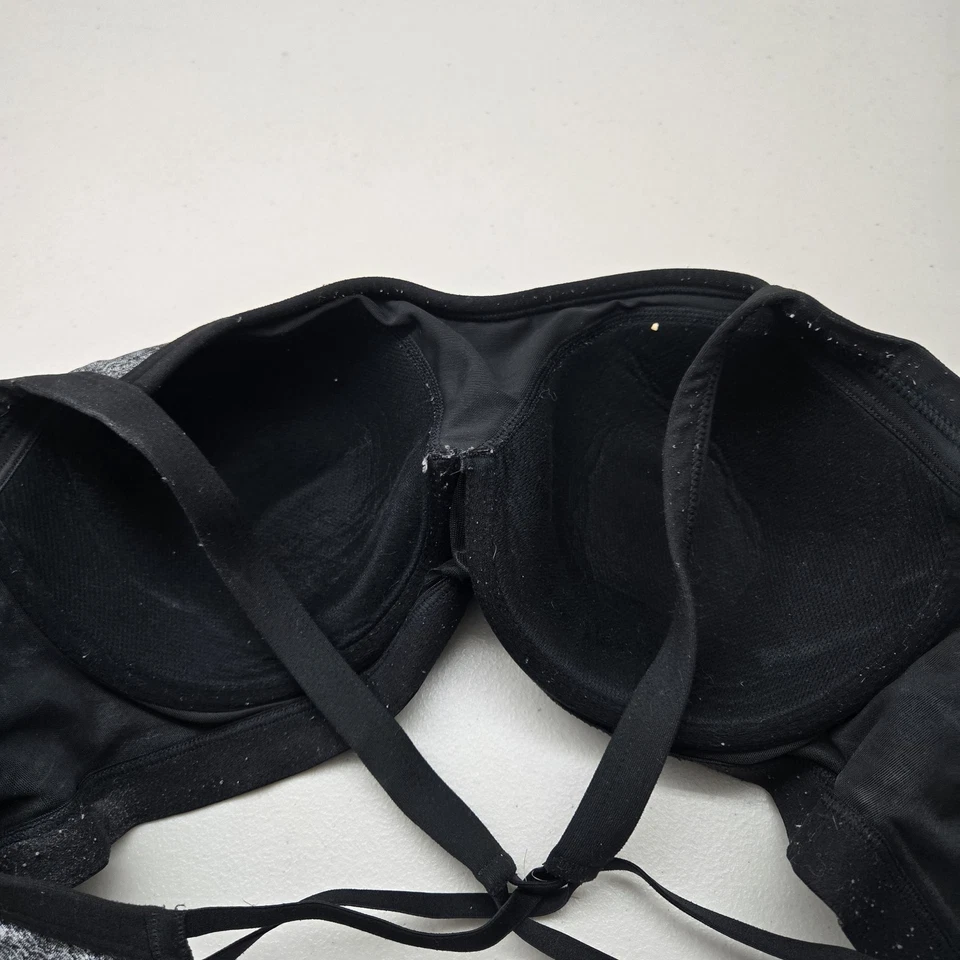 Victoria's Secret VSX Sport Women Sports Bra 36D Gray Underwired Knit Strap - Image 3 of 4