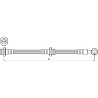 Metzger 4110639 Bremsschlauch FüR Mitsubishi Outlander CU W