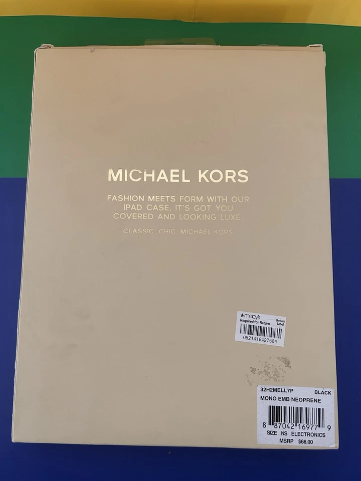 Michael Kors Embossed Logo Blue Ipad Tablet Sleeves Case Cover New With Tag - Image 3 of 4