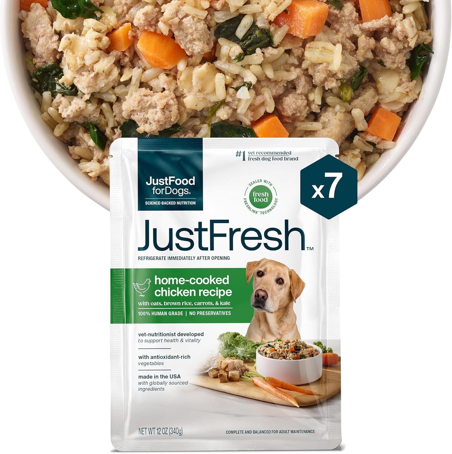 Fordogs Justfresh Wet Dog Food, Fresh Pet Meals And Toppers With No Pres