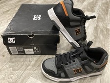 DC Shoes Men's Stag 6 Skate Shoes in box grey/black/white