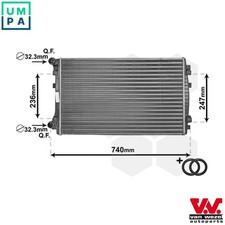 RADIATOR ENGINE COOLING 58002338 FOR SKODA KAROQ OCTAVIA/III/Combi SUPERB  VW
