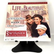 Life Is Beautiful Laserdisc Roberto Benigni Italian w Eng Sub W20 - New  Sealed
