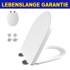 WC Sitz Toilettensitz Toilettendeckel Klodeckel mit Absenkautomatik Abnehmbar