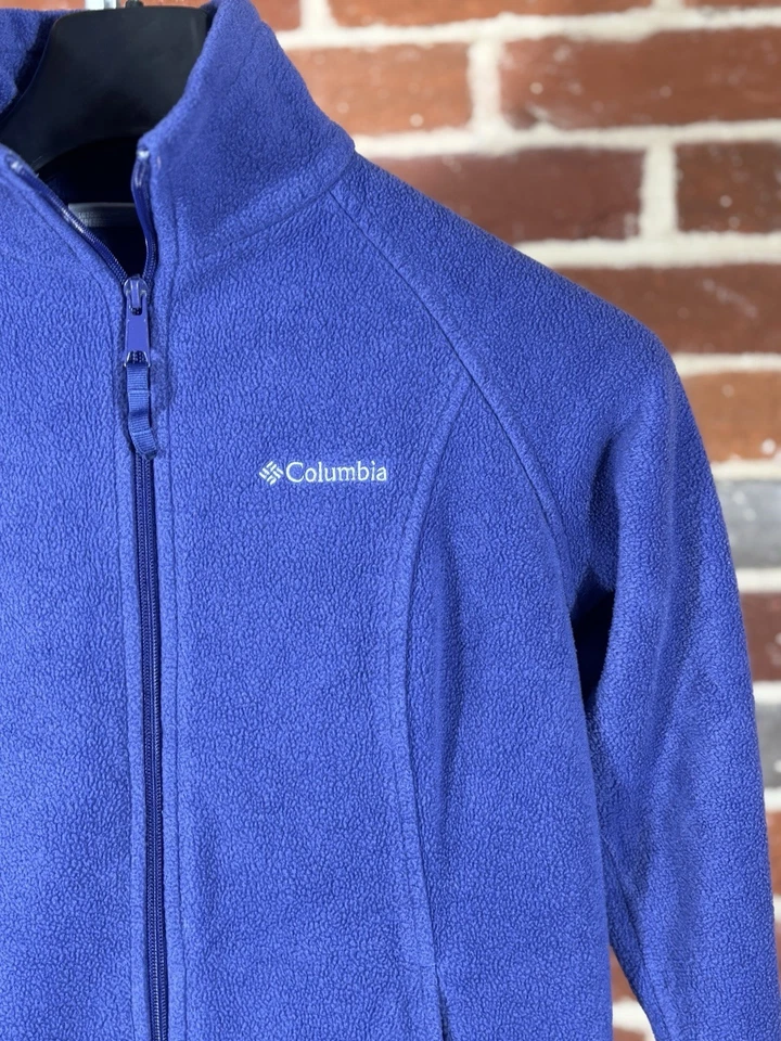 Columbia Vintage Purple Fleece Full Zip - Women’s Small - SUPERB - Image 3 of 4
