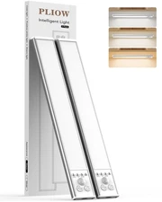 Under Cabinet Lighting, Motion Light Indoor with 3 Color Dimmable, 2000mAh Ba...