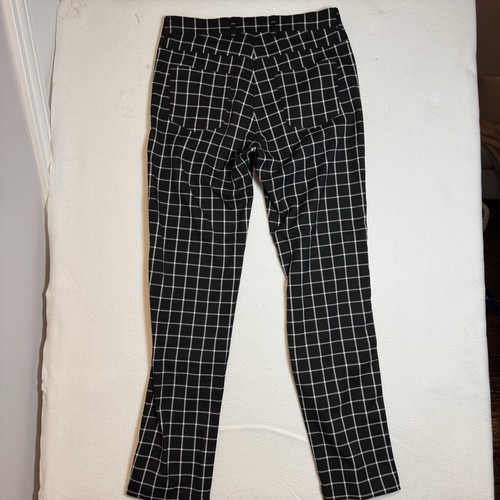 Neu mit Etikett Golfino Damen schwarz karierte Golfhose Stretch Größe 8 neu ohne Etikett - Bild 2 von 6