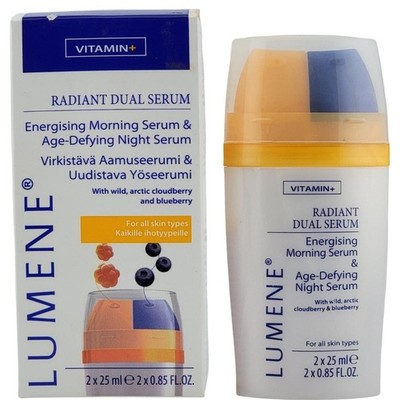Lumene Radiant Dual Serum Energising Morning Serum & Age-Defying Night Serum NIB