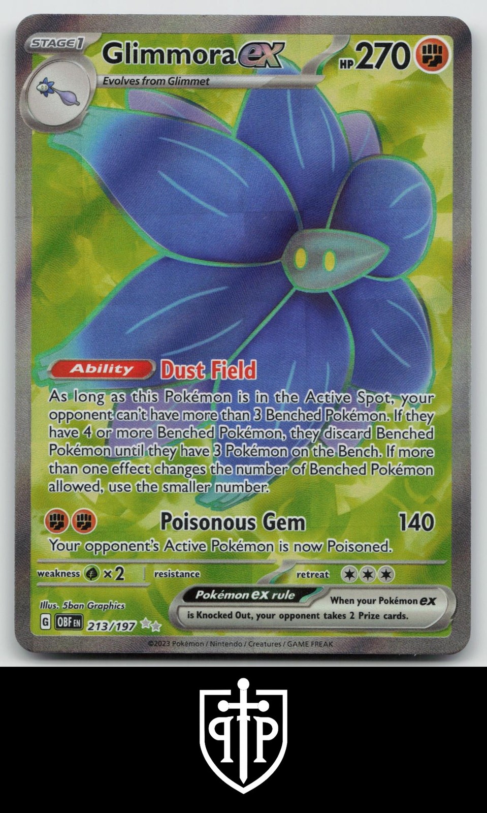 Pokemon - Glimmora ex 213/197 Obsidian Flames - Ultra Rare - NM