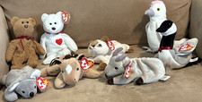 Ty Beanie Babies Plush Lot of 7 Retired Originals w/ Hang Tags 1999