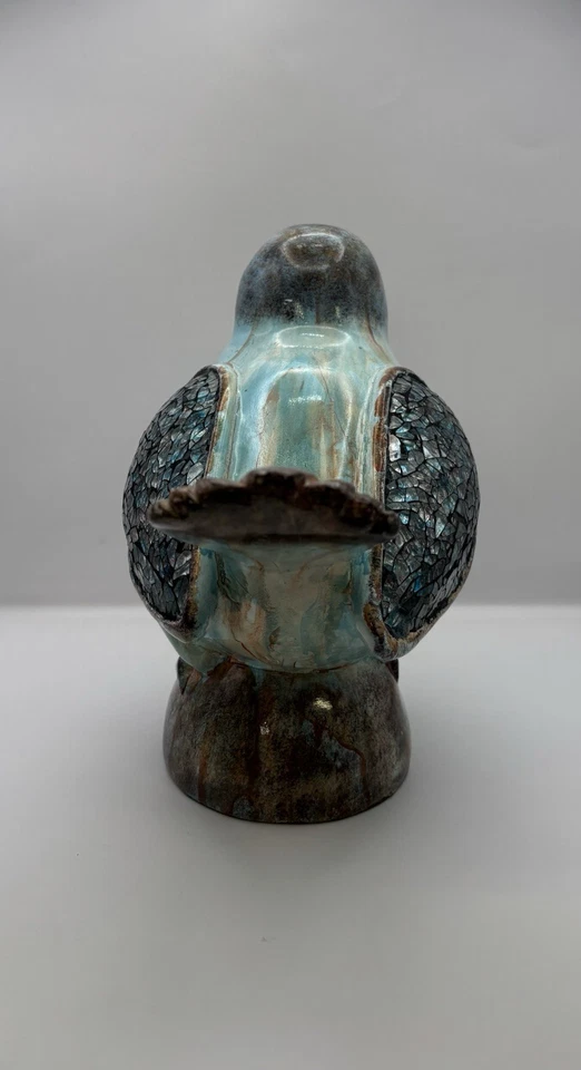 陶瓷鸟类雕塑装饰Ítem,用于家居装饰或花园装饰。 8.6 英寸 — 第 3/4 张图片