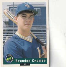 FREE SHIPPING-MINT-1992 Classic Draft Picks #25 Brandon Cromer BLUE JAYS