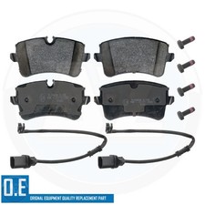 PER AUDI RS6 C7 RS7 QUATTRO PASTIGLIE FRENO ASSE POSTERIORE E SENSORI FILO USURA