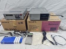SONY BETAMAX TT-2000 SL-2000 TUNER TIMER WITH BOXES AND REMOTE