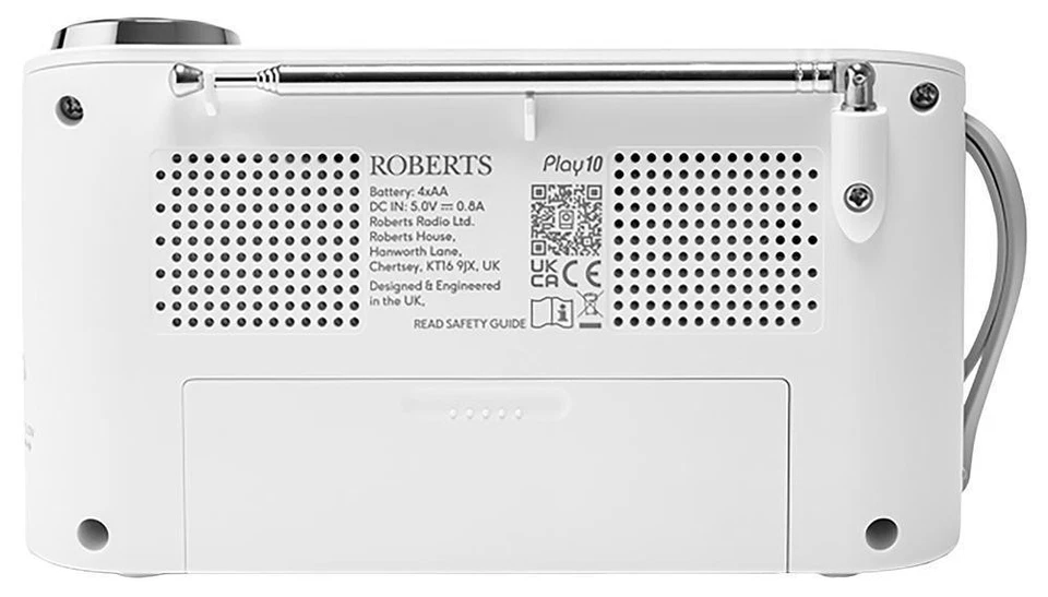 Play 10 Portable DAB / DAB+ / FM Radio, White - PLAY10WH - Image 4 of 4