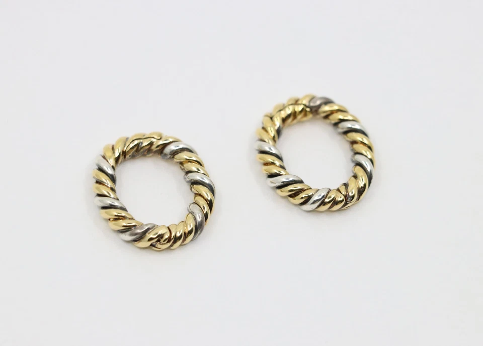 Gemelos David Webb de oro de 18 quilates y ley "Alrededor del brazalete" Foto 2 de 4