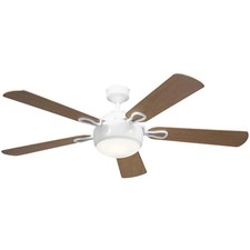 Kichler 60-Inch Szeplo II Weathered Steel Outdoor Ceiling Fan Kichler Lighting 300415WH Humble 60 inch White Ceiling Fan