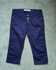 QS by s.Oliver Damen Capri Hose Catie Gr.38 blau Slim fit- Maße beachten