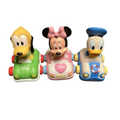 Clementoni Disney Baby Pull & Go Pluto Minnie Mouse Donald Duck Toy Cars Bundle