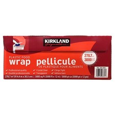 Kirkland Signature Plastic Food Wrap, 12 Inch x 3,000 Foot