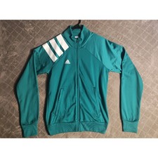 NWOT Adidas Tracksuit Jacket Top 90s Liverpool Style Men's Small Torquise Blue