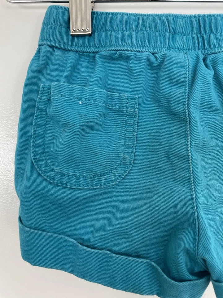 Pantalones Cortos Gymboree Bebé Niña Bordados Mariposa Cintura Elástica Azul 18-24 Foto 4 de 4