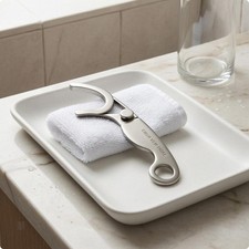 Stainless Steel Floss Pick Curved Finger Hole