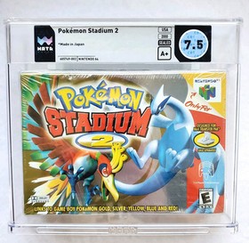 POKEMON STADIUM 2 Nintendo 64 N64 WATA 7.5 A+ Factory Sealed Not CGC VGA LOW POP