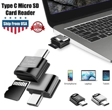 Type C Micro SD Card Reader USB C to Micro SD SDHC SDXC OTG Memory Reader USA