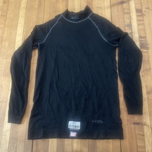 Sparco X Cool Silver Fire Resistant Long Sleeve Top M/L Black Made In Italy