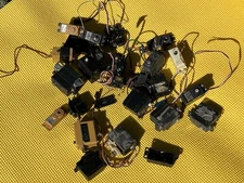Used RC Vintage Servo Lot Mixed Brands, All Untested, Good For HTF Parts