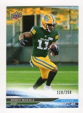 2025 UD CFL Hergy Mayala DELUXE Card #23 Edmonton Elks UConn 110/250