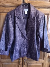 Chicos Plum Jacket Sz 1