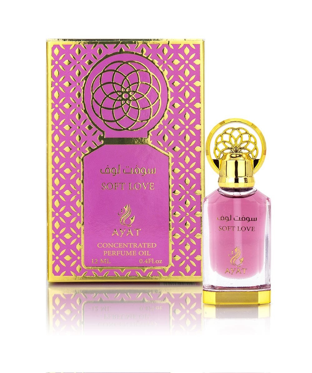 Huile parfumée Soft Love extrait de parfum oriental Ayat Perfumes 12ml