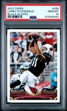 2013 TOPPS BLACK GLOVES #430 LARRY FITZGERALD PSA 10