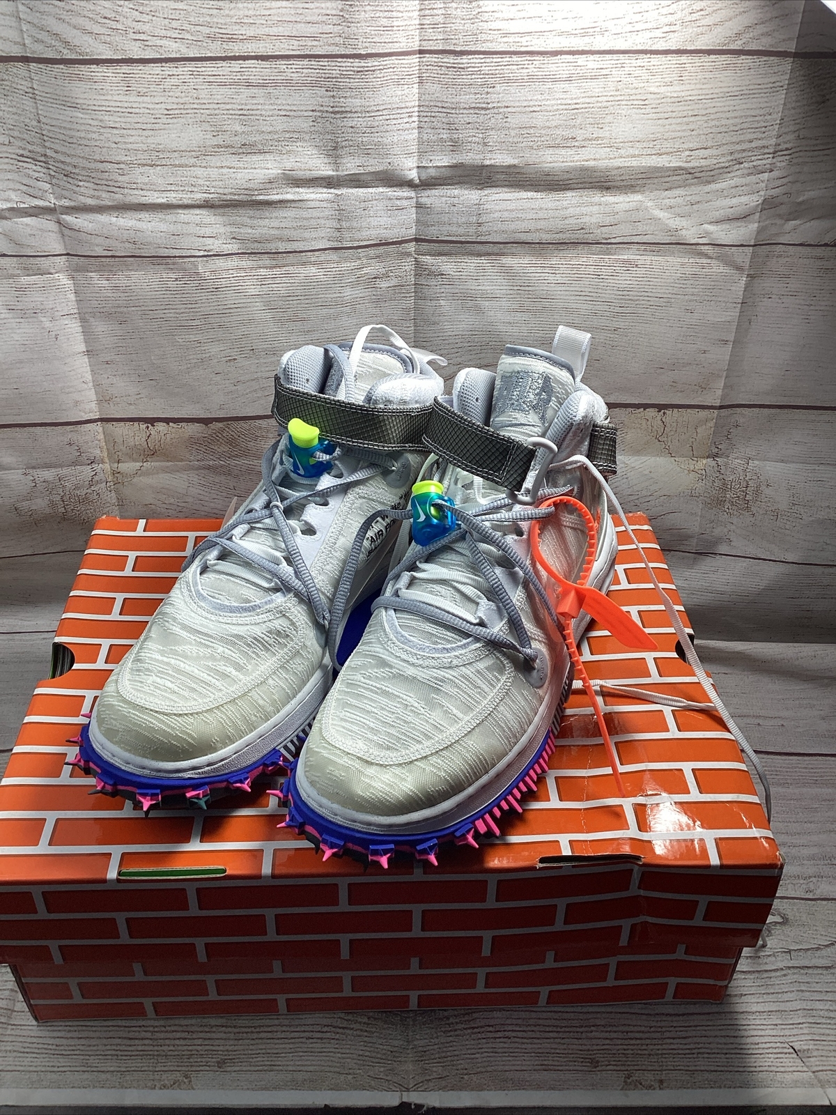 OFF WHITE X NIKE Nike Air Force 1 Mid x Off White uomo bianche taglia 10 5 DO6290 100 NUOVE DS