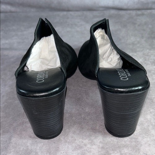 EUC Cordani Women's EU 38 Gina Black Suede Mules - Picture 3 of 9