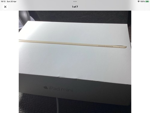 Apple iPad Mini 4th Gen 7.9"  - 128GB - WiFi - A1538 Gold  Please Read - Picture 1 of 7