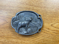 Vintage Siskiyou Bighorn Sheep Belt Buckle 1986