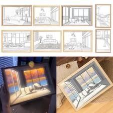 USB LED Painting Canvas Light Drawing Lamp Wall Decor Home Art Decoration Gift