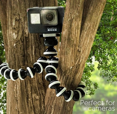 Flexible Tripod for iPhone, Android, Camera - Bendable Legs, Adjustable Stand - Picture 7 of 7