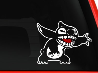 Stitch Cartoon Character 6''Children Favorite Animation Car Truck Decal sticker
