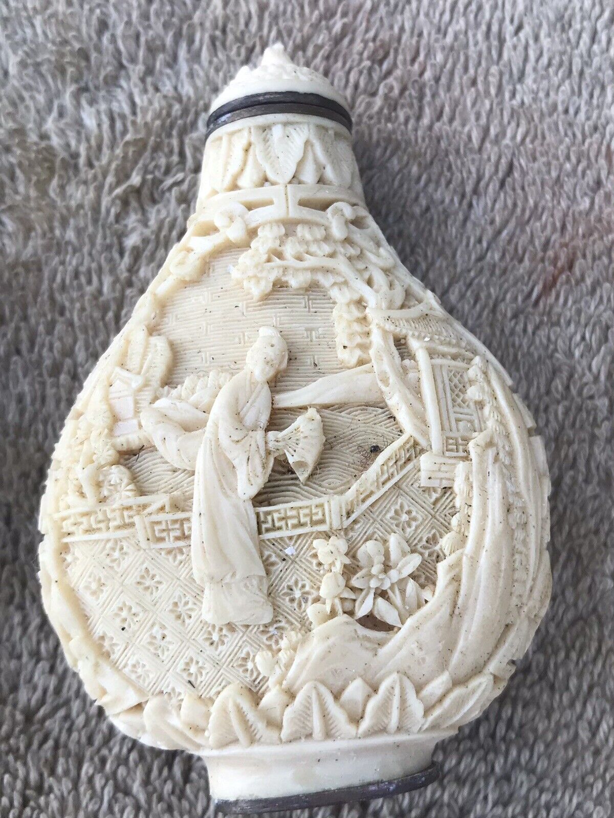 Vintage mid 1900's Cinnabon Carved Snuff Bottles Set 4 Signed | eBay